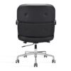 chaise bureau cuir veritable noir pas cher