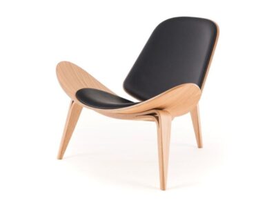 chaise noir et bois scandinave