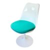 chaise tournante design verte