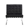 fauteuil 1 place moderne cuir noir