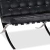 fauteuil 2 places ultra design cuir noir italien