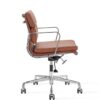 fauteuil de bureau cuir veritable marron haut de gamme