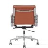 fauteuil de bureau cuir veritable marron haut de gamme pas cher