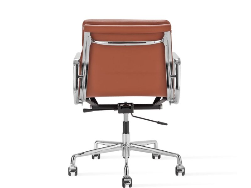 fauteuil de bureau cuir veritable marron haut de gamme pas cher