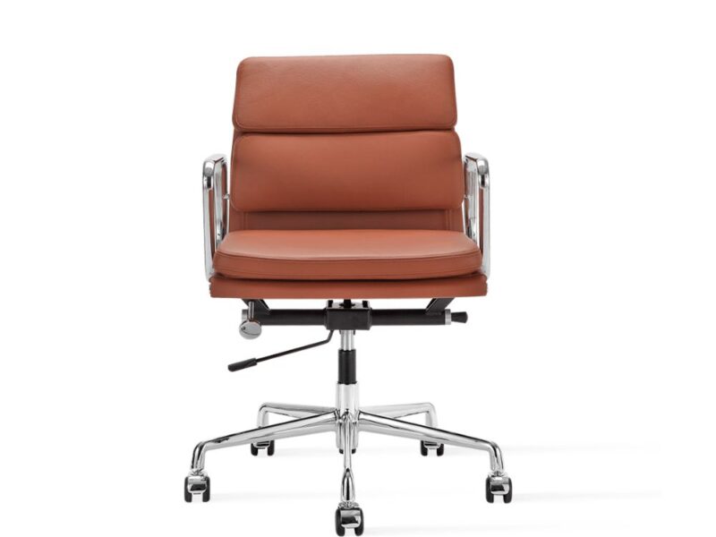 fauteuil de bureau cuir veritable marron pas cher