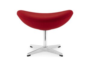 pouf repose pied design moderne rouge