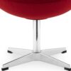 pouf repose pied design moderne rouge pas cher