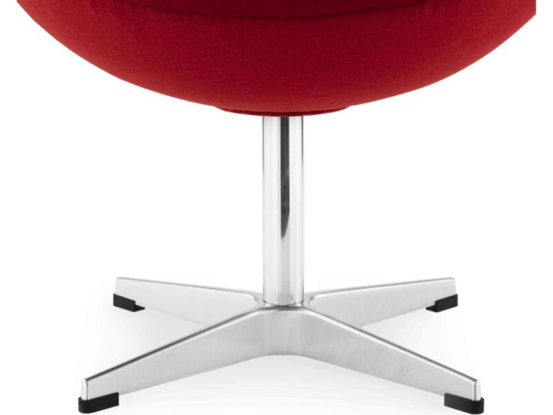 pouf repose pied design moderne rouge pas cher