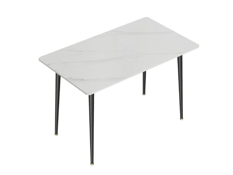 table a manger ceramique blanche 4 personnes