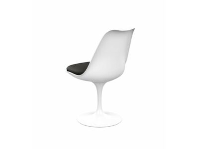 chaise tournante design noire blanche