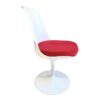 chaise tournante design rouge blanc