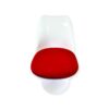 chaise tournante design rouge blanche pivotante