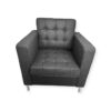 fauteuil design confortable gris fonce