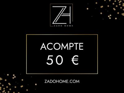 acompte 50 euros